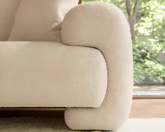 neutra sectional boucle sofa