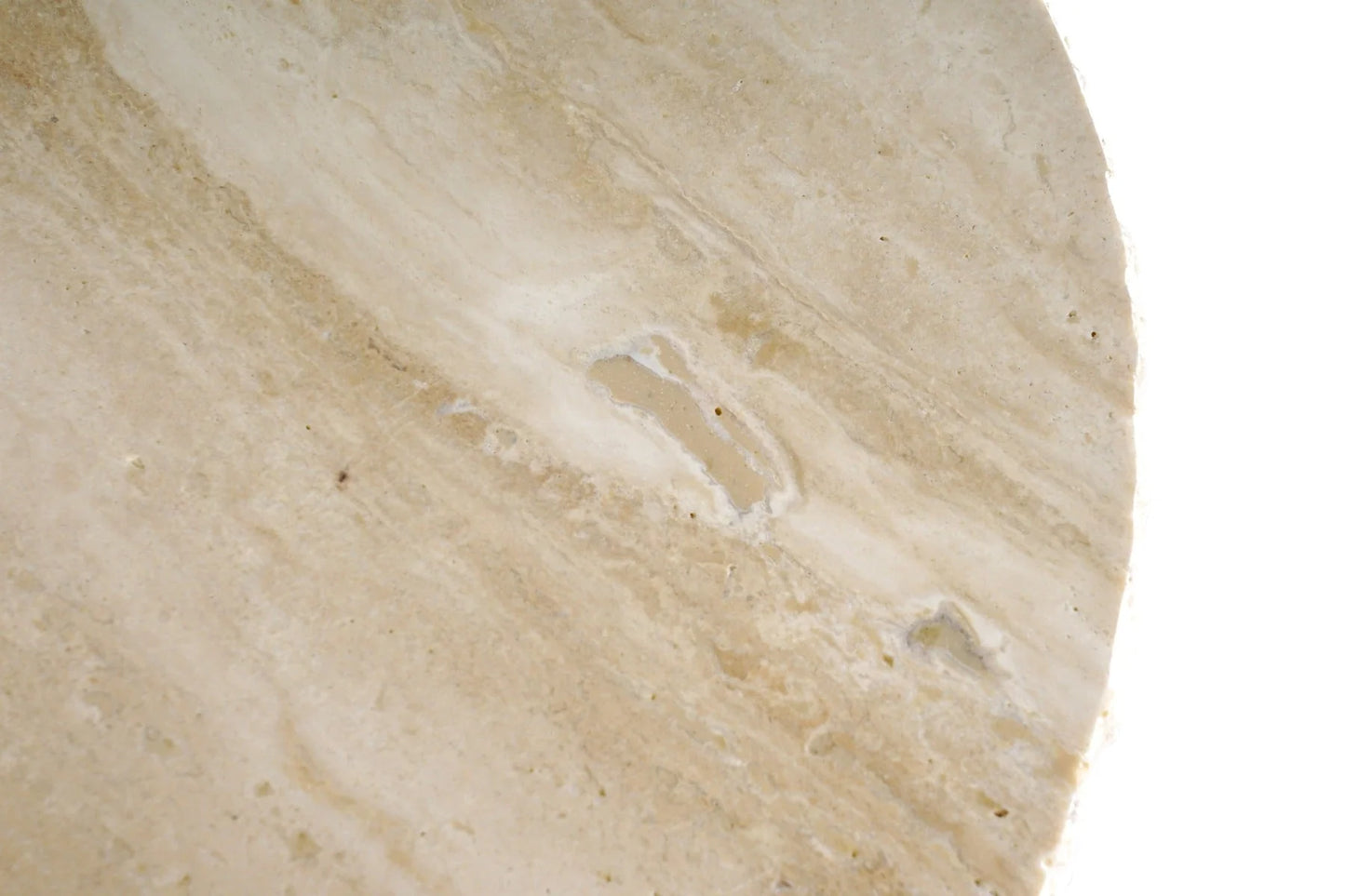 alessio travertine side table