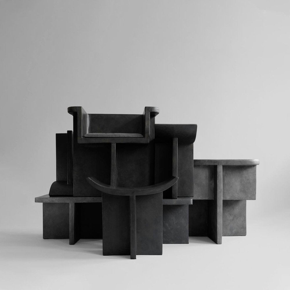 brutalità minimalist lounge chair