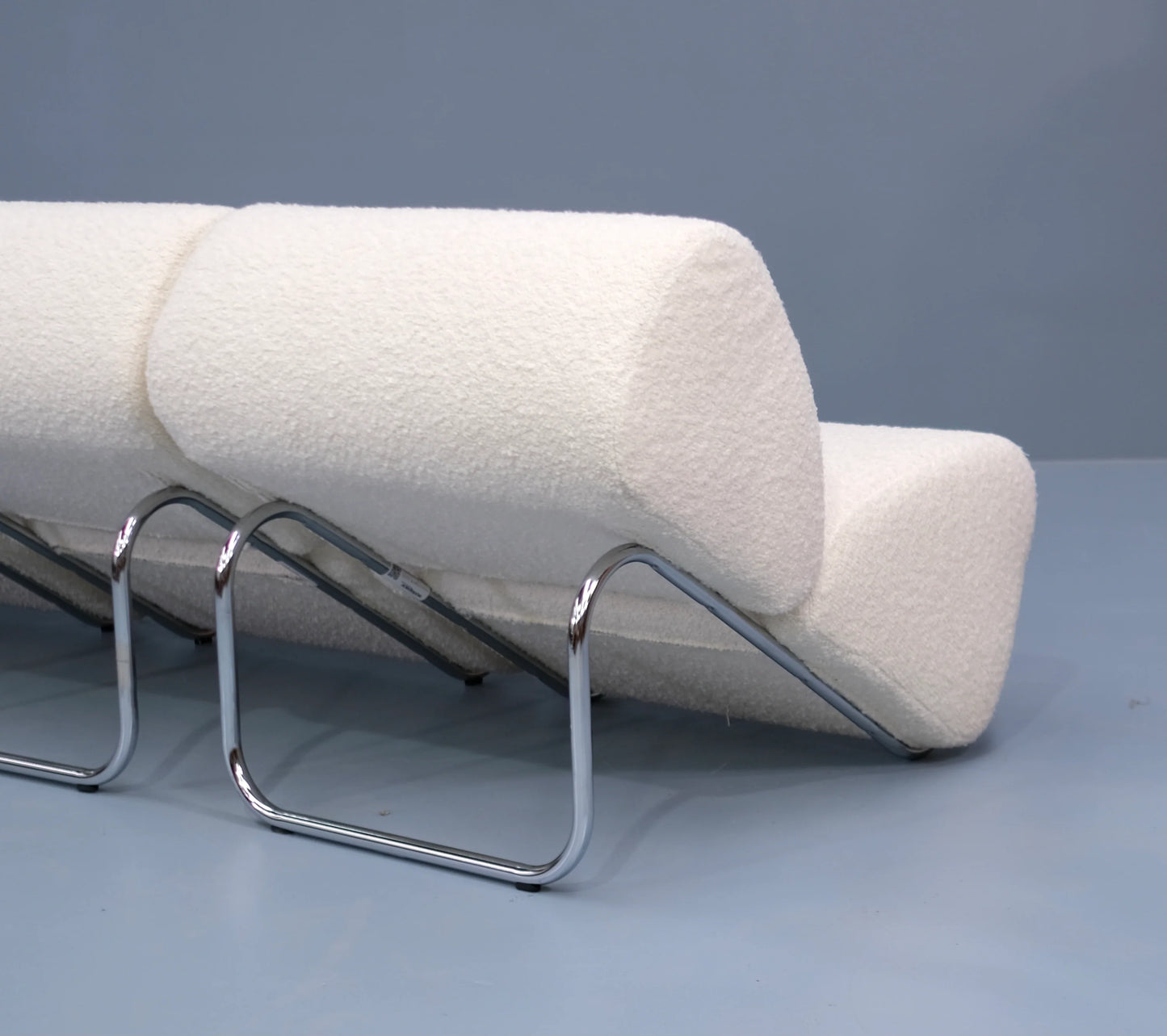 di moda boucle module lounge and ottoman