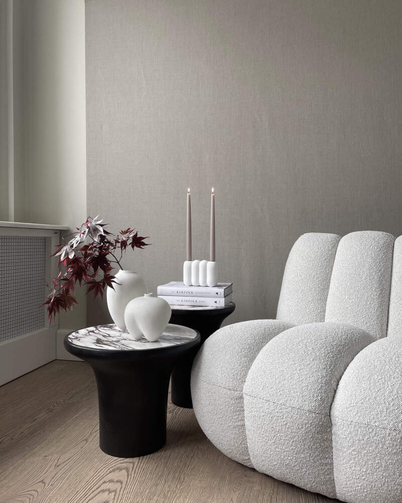mano boucle lounge chair