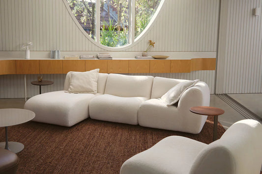 nonno sectional boucle sofa