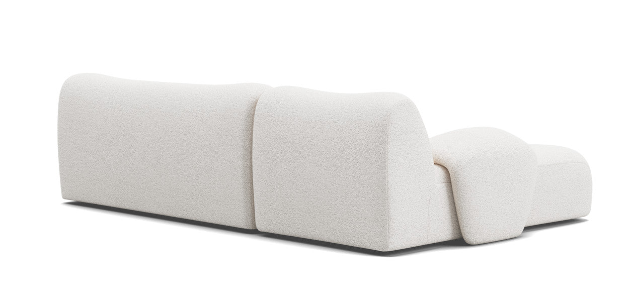 nonno sectional boucle sofa