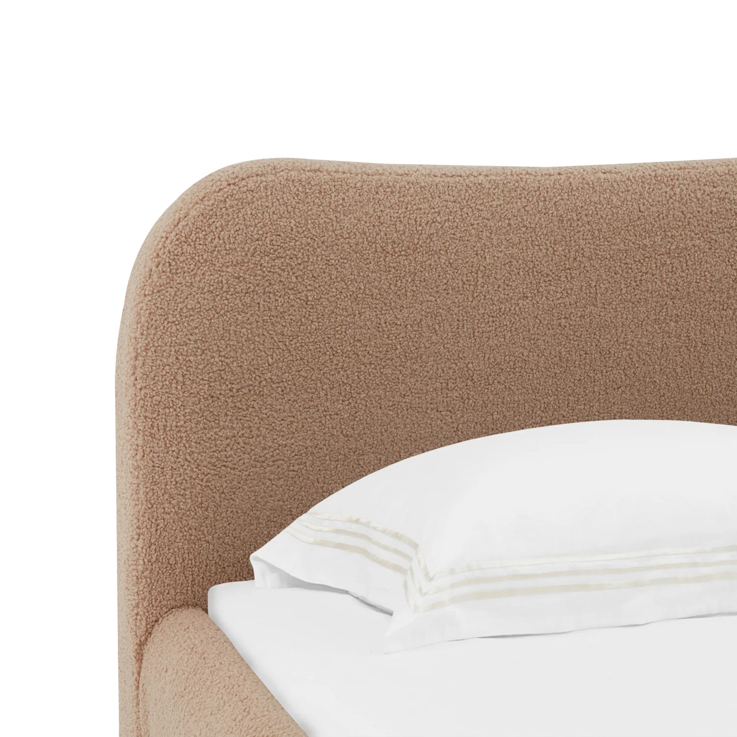 sbalorditiva king boucle bedframe