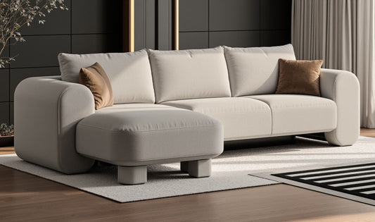 neutra sectional boucle sofa