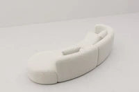bella's curved boucle sofa