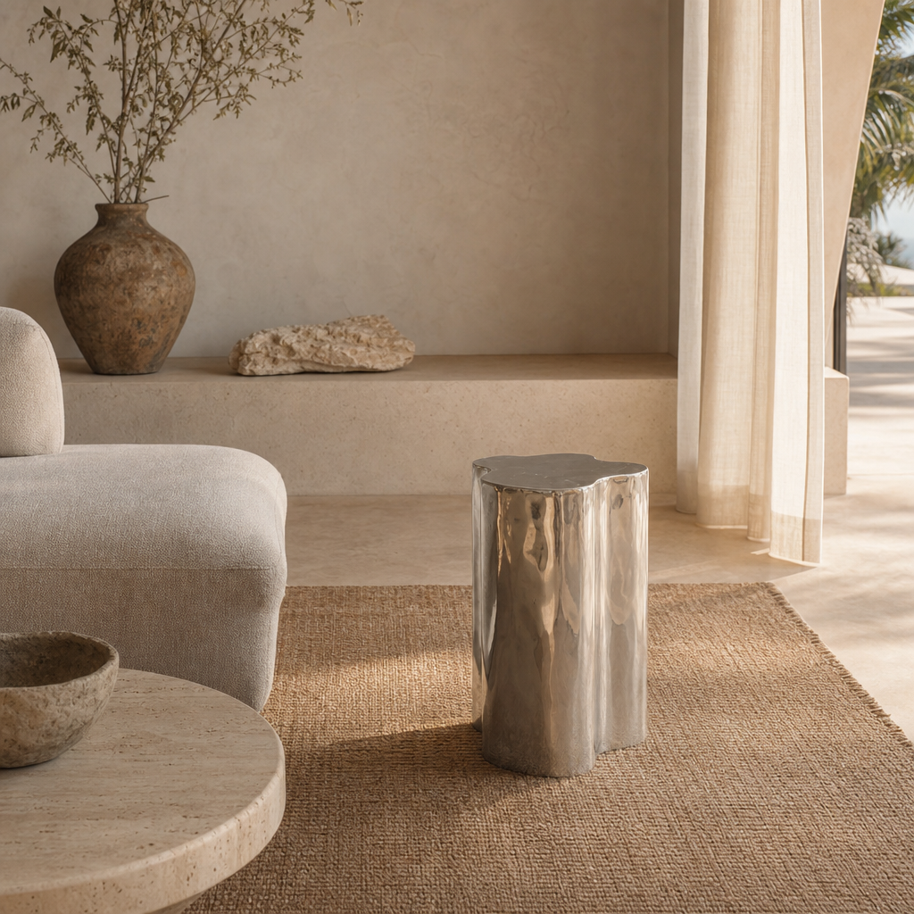 Arpione Chrome Side Table