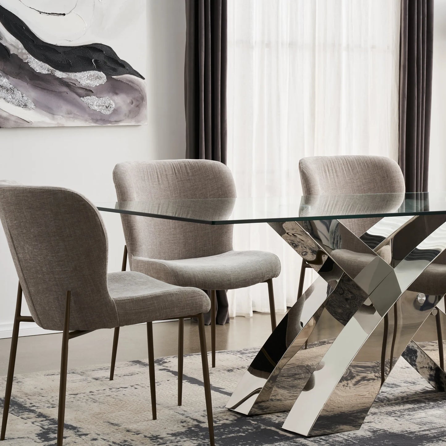 intima contemporary dining set