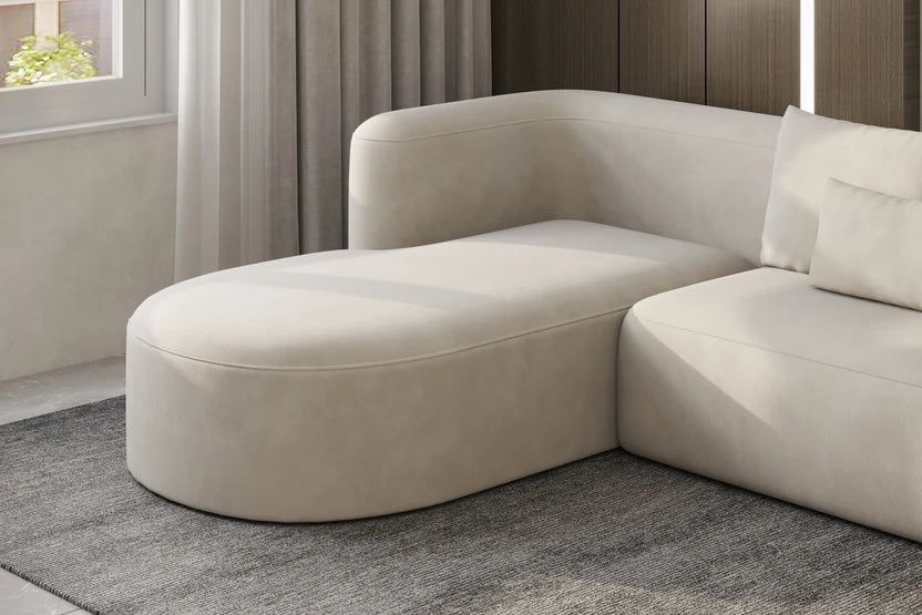 neutra sectional boucle sofa