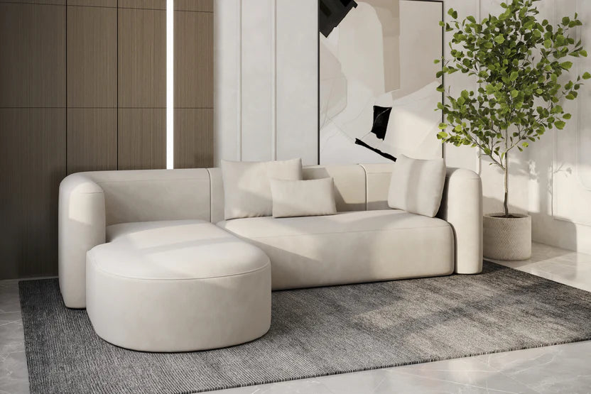 neutra sectional boucle sofa