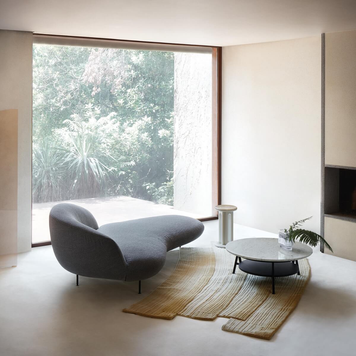 non ortodosso curved ergonomic sofa