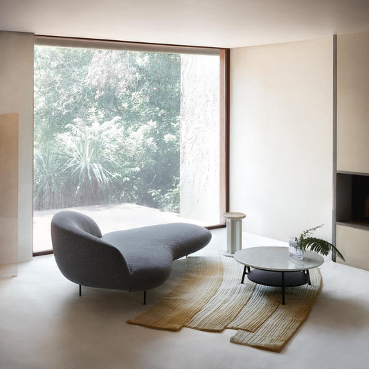 non ortodosso curved ergonomic sofa