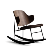 Front product view of the A-Dondolo Timber Rocking Chair by DORSA