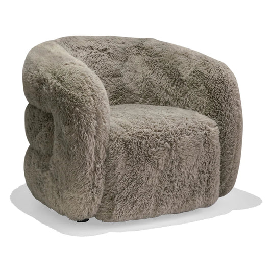 Aderente Fur Lounge Chair - DorsaAderente Fur Lounge ChairGray
