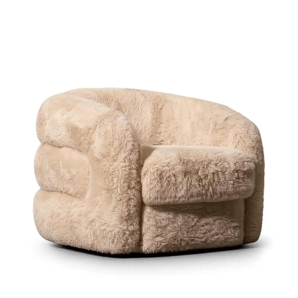 Aderente Fur Lounge Chair