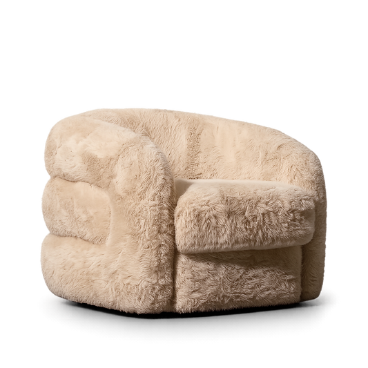 Aderente Fur Lounge Chair