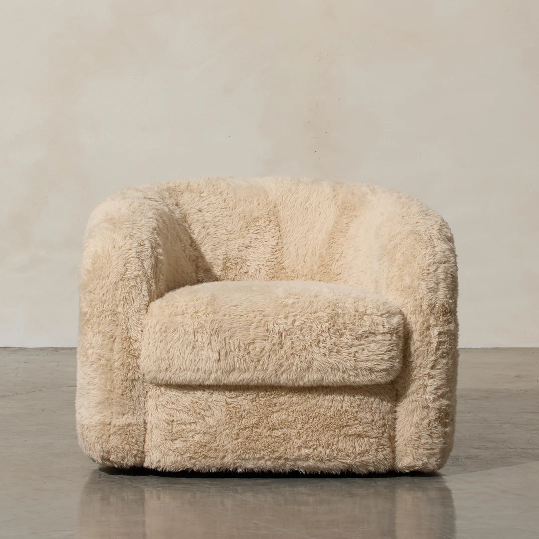 aderentè fur lounge chair