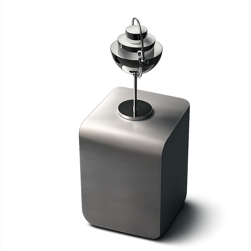 Adresia Chrome Matte Side Table