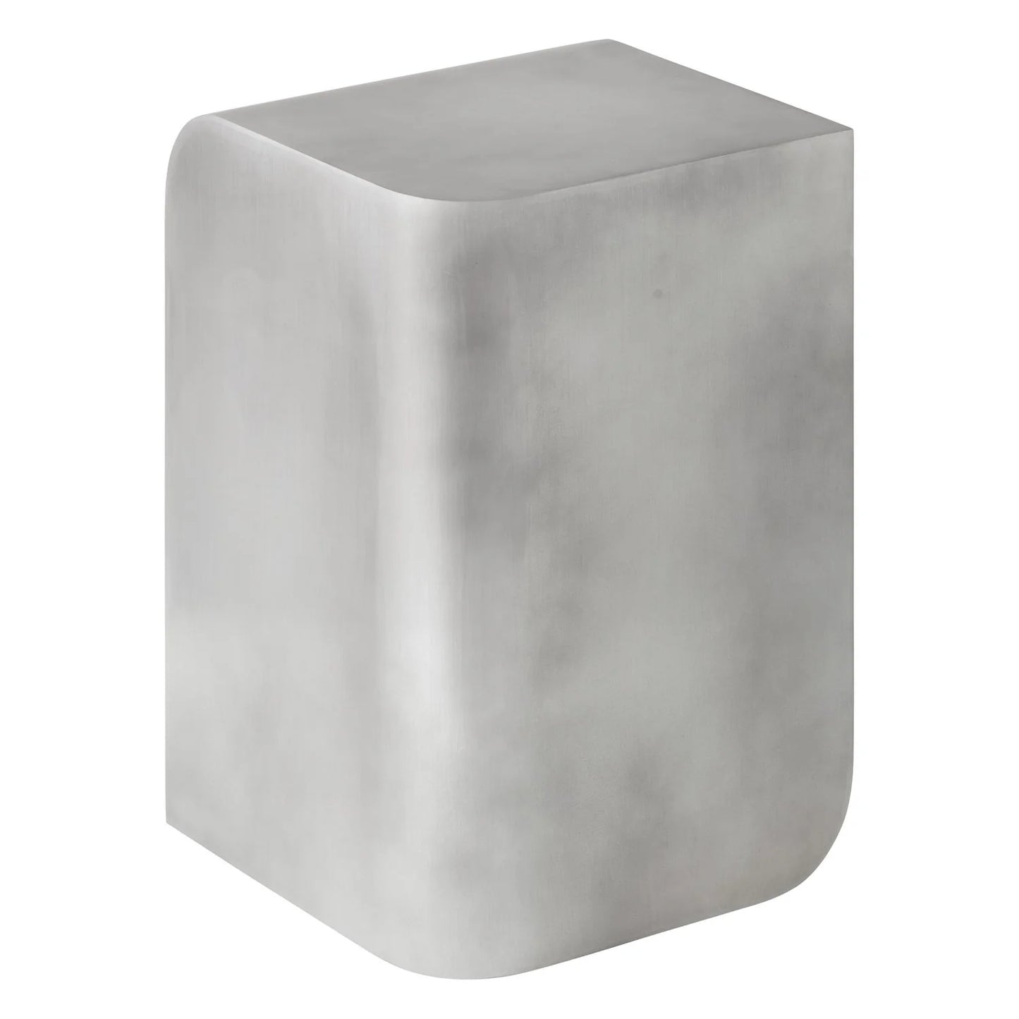 adresia matte chrome side table