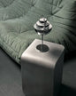 adresia matte chrome side table