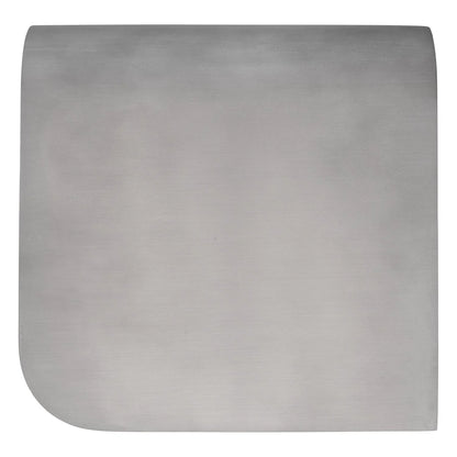 adresia matte chrome side table