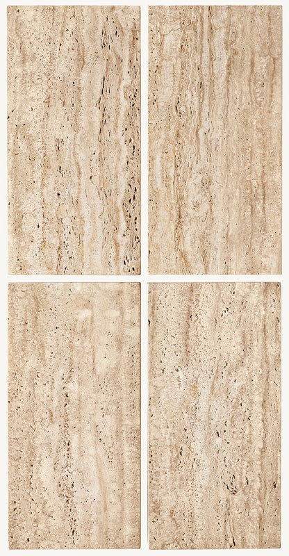 alessio travertine side table