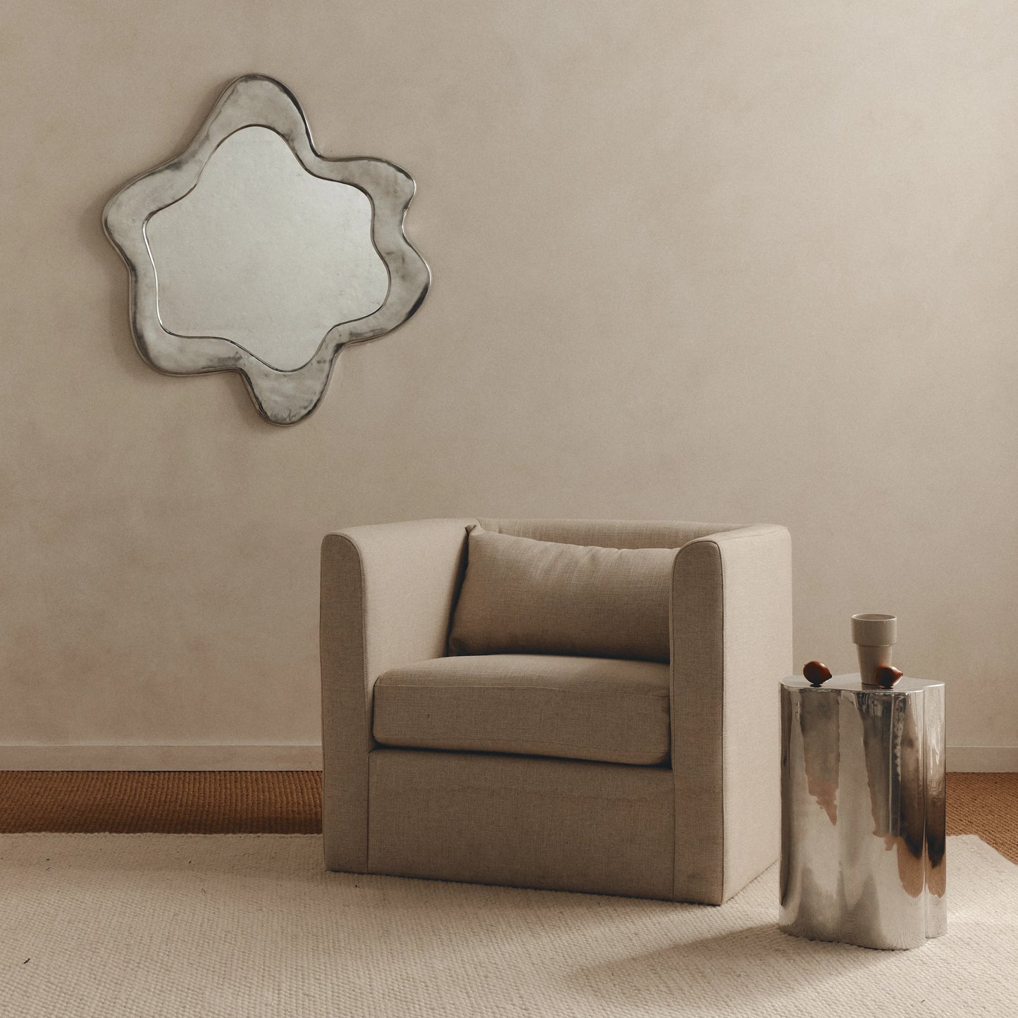 Arpione Chrome Side Table
