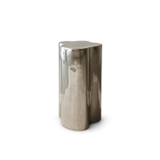 Front product view of the Arpione Chrome Side Table by DORSA
