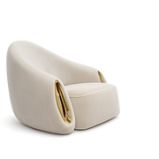 Front product view of the Aurum Lux Chair by DORSA