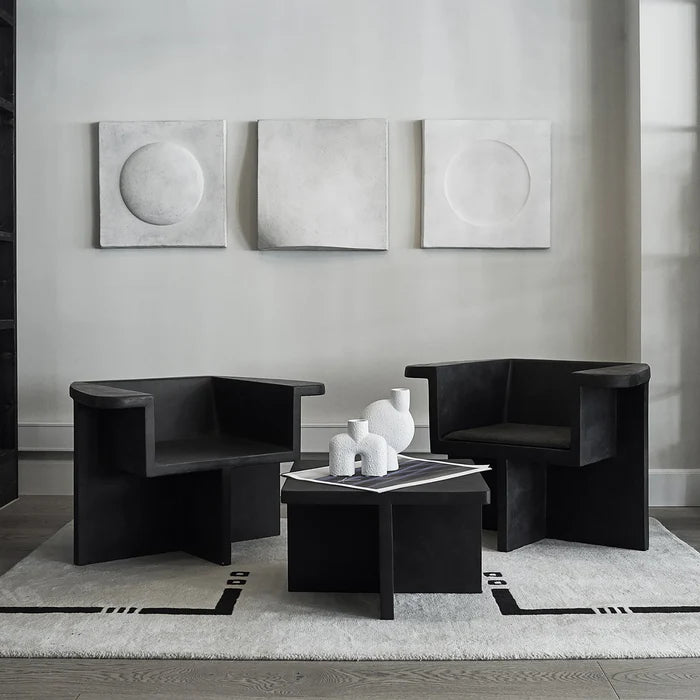 brutalità minimalist lounge chair