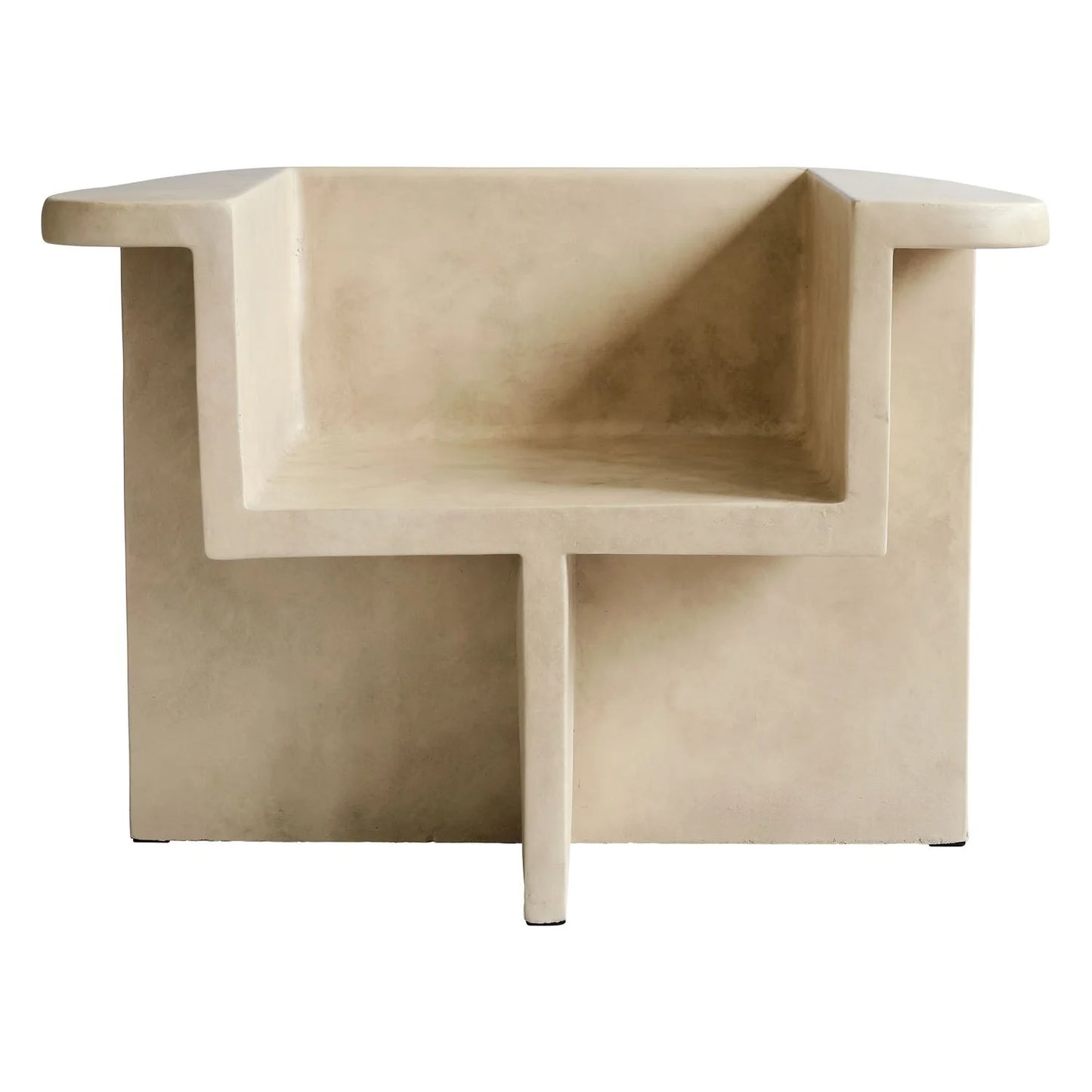 brutalità minimalist lounge chair