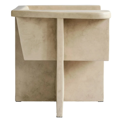 brutalità minimalist lounge chair