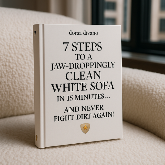 7 Steps to a Jaw-Droppingly Clean White Sofa in 15 Minutes... AND NEVER FIGHT DIRT AGAIN!
