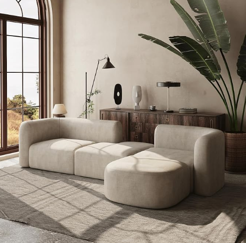 DORSA Mollis sand modular sofa alternate layout