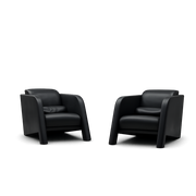 Front product view of the Blade Lounge Chairs by DORSA