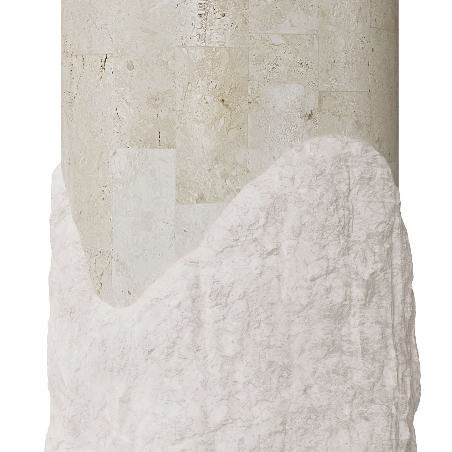 frastagliata fibreglass side table