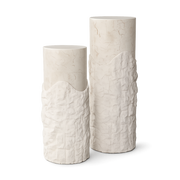 Front product view of the Frastagliata Fibreglass Side Table by DORSA