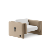 Front product view of the Monolith Outdoor Armchair by DORSA