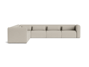 Front product view of the Grandioso Boucle Sectional Sofa by DORSA