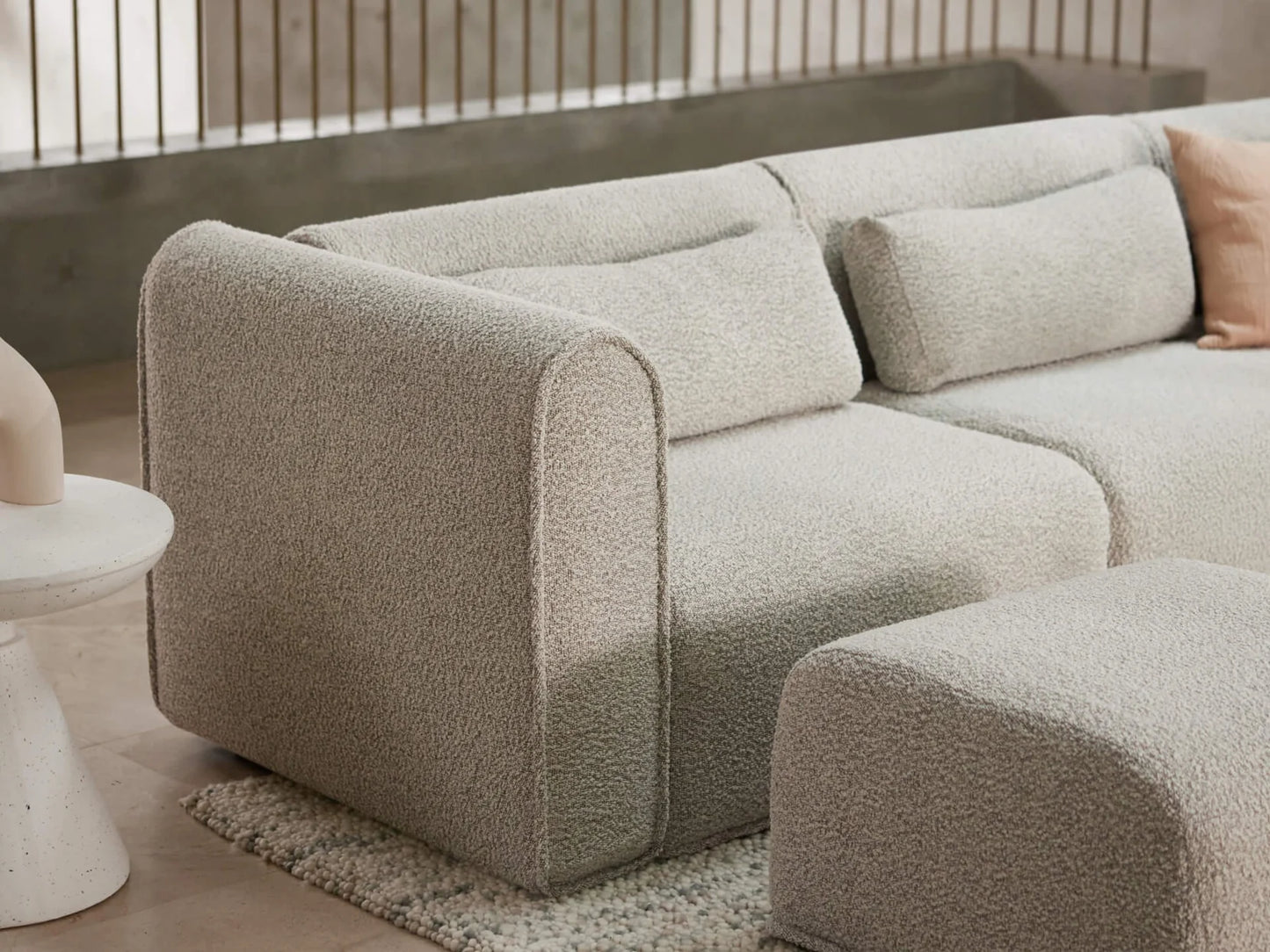 Grandiosi Boucle Sectional Sofa