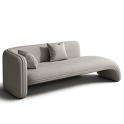 Front product view of the Halo Lounge Bench by DORSA