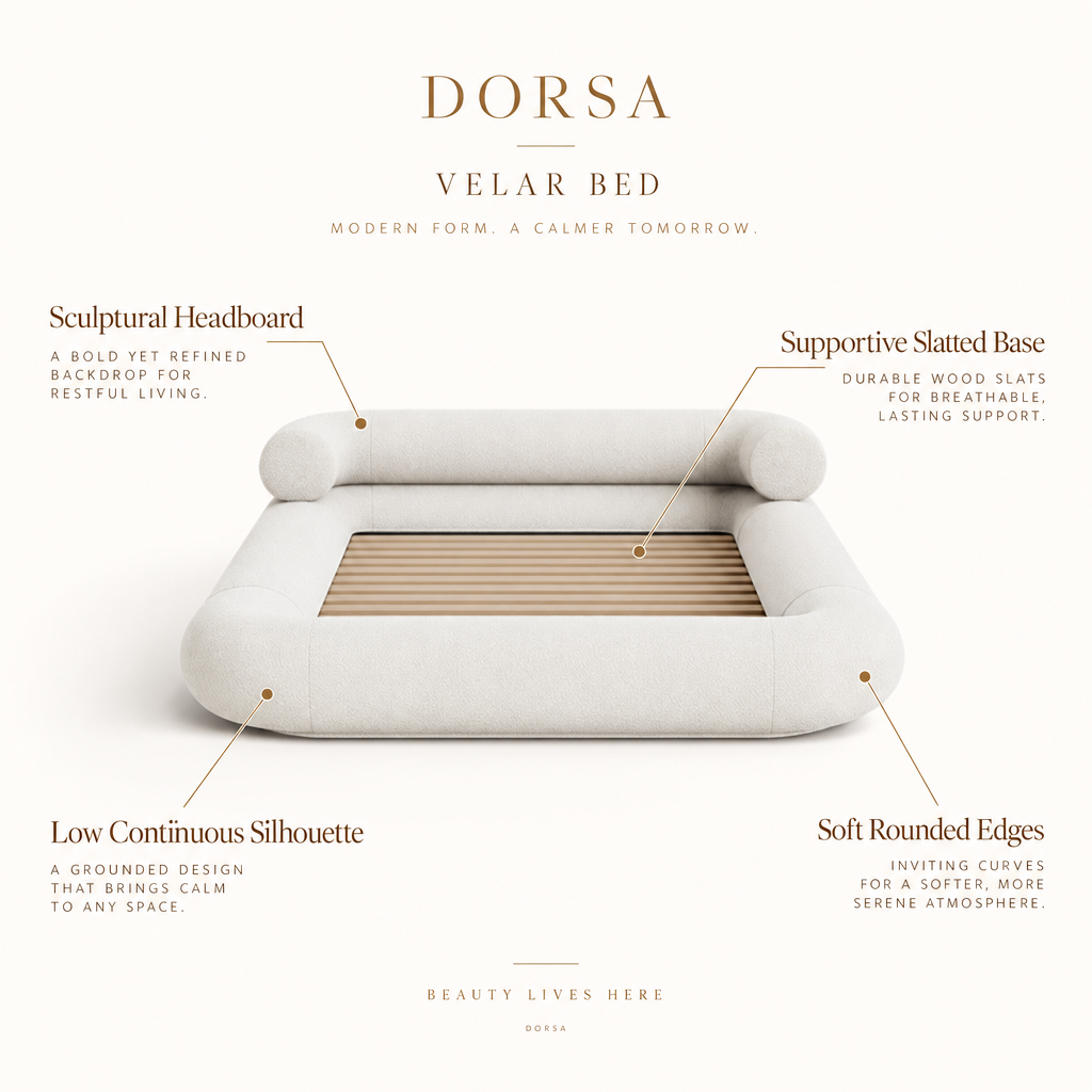 VELAR SCULPTURAL BED FRAME