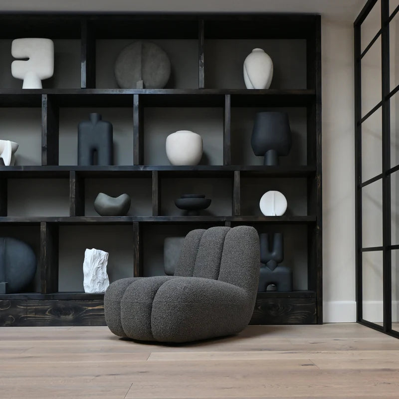mano boucle lounge chair