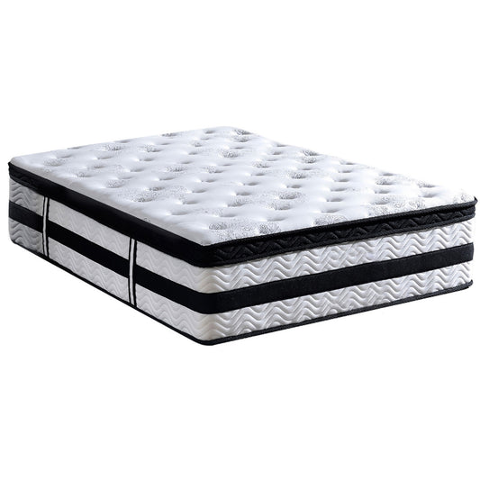 NOCTE Performance Mattress in white with sculpted quilted top and deep upholstered side profile