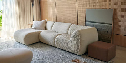 nonno sectional boucle sofa