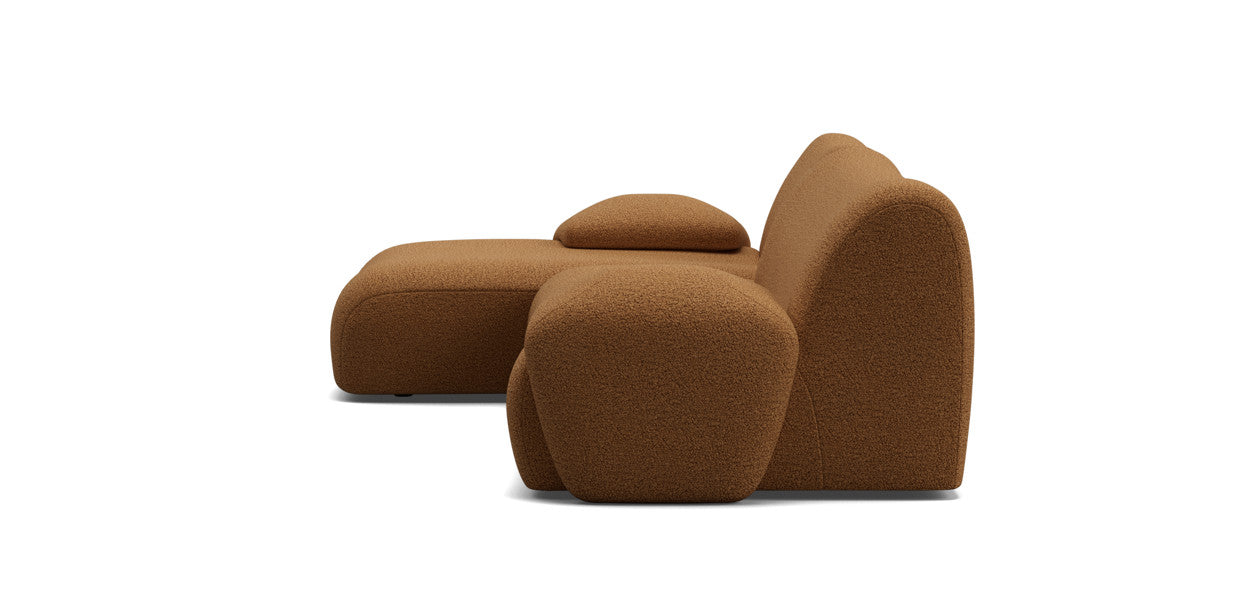 nonno sectional boucle sofa