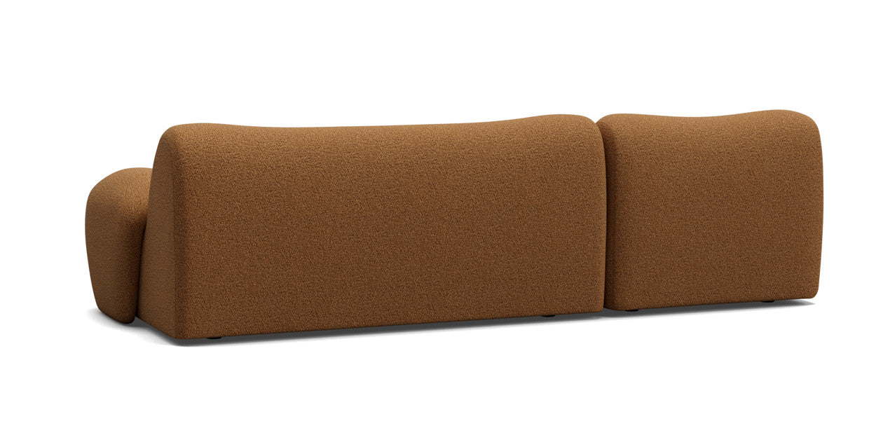 nonno sectional boucle sofa