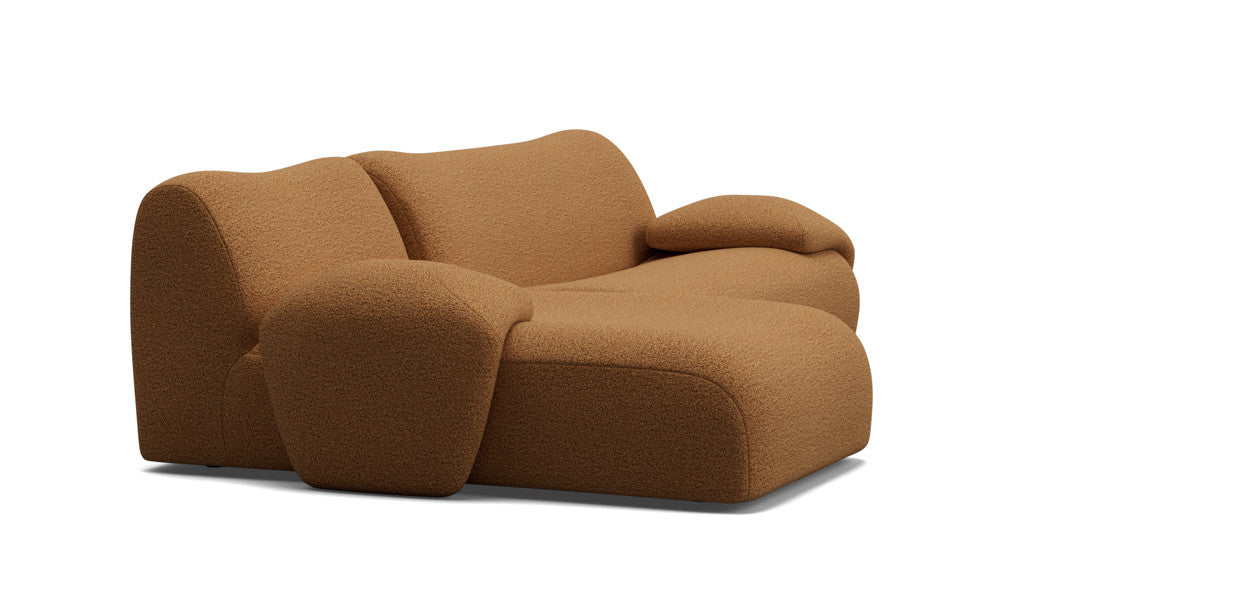 nonno sectional boucle sofa
