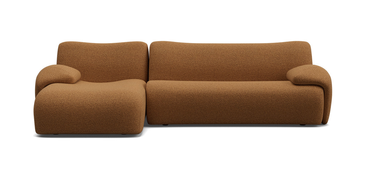 nonno sectional boucle sofa