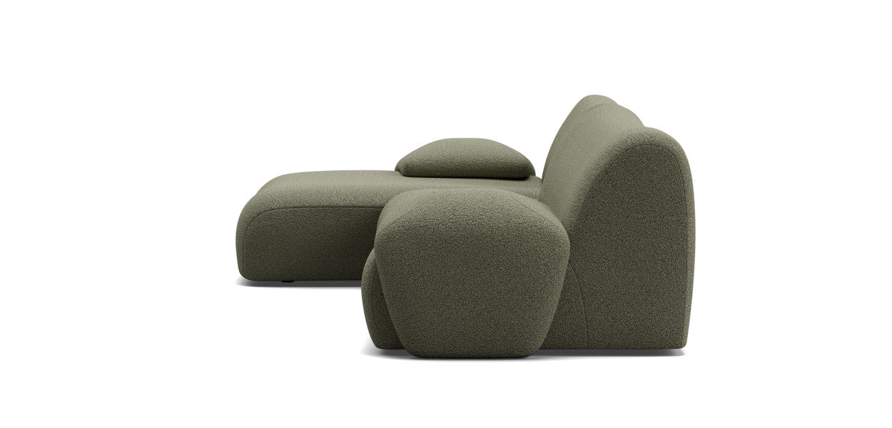 nonno sectional boucle sofa